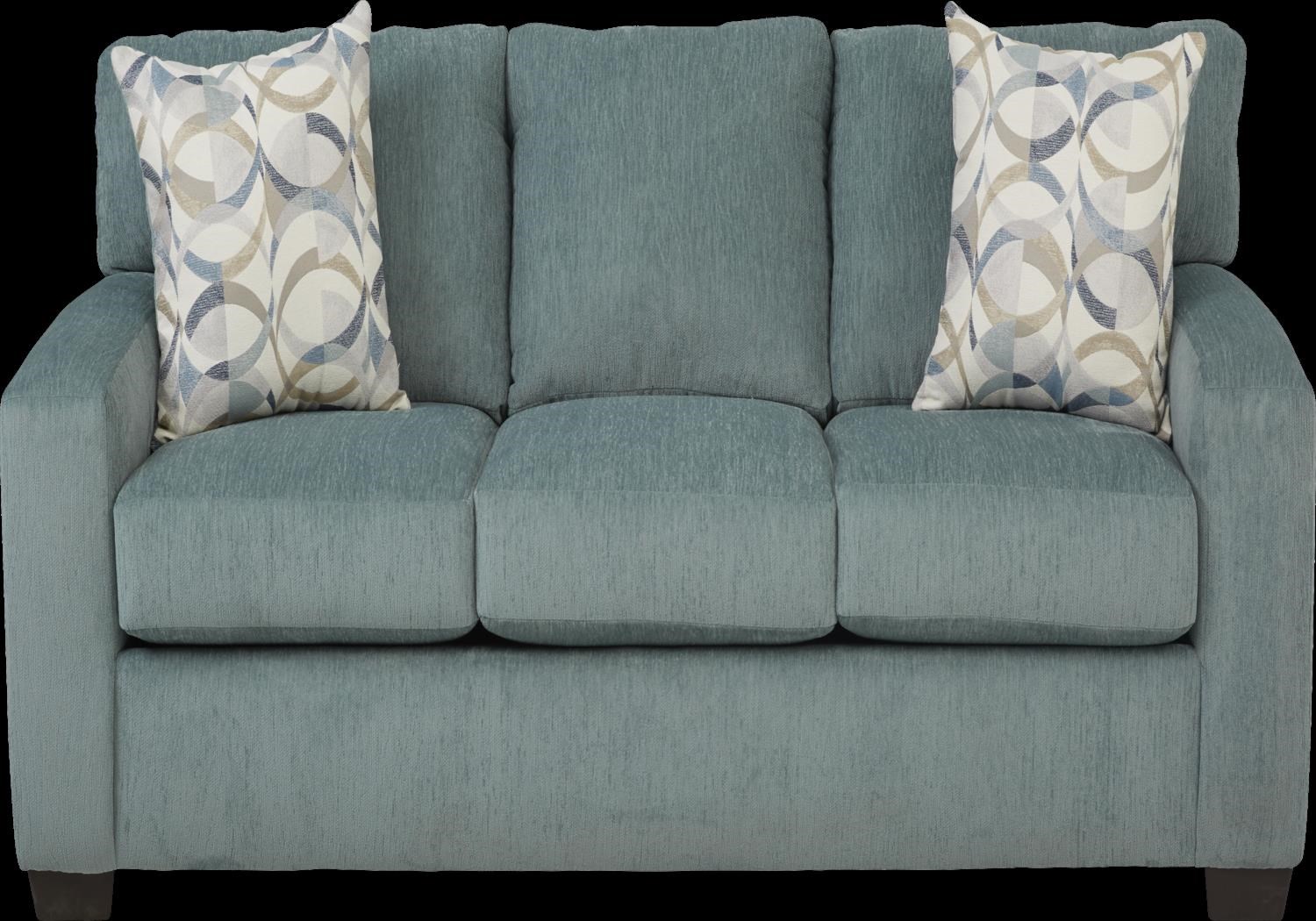 Peak Living 5250 5253 6367 Teal Upholstered Sofa Furniture Fair