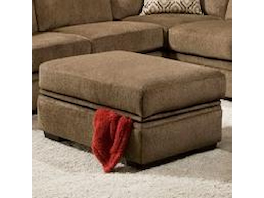 American Furniture 6800 Storage Ottoman With Block Feet Prime American Furniture 6800storage Ottoman