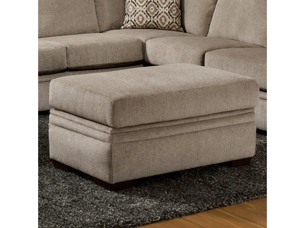 American Furniture 6800 Storage Ottoman With Block Feet Aladdin American Furniture 6800storage Ottoman