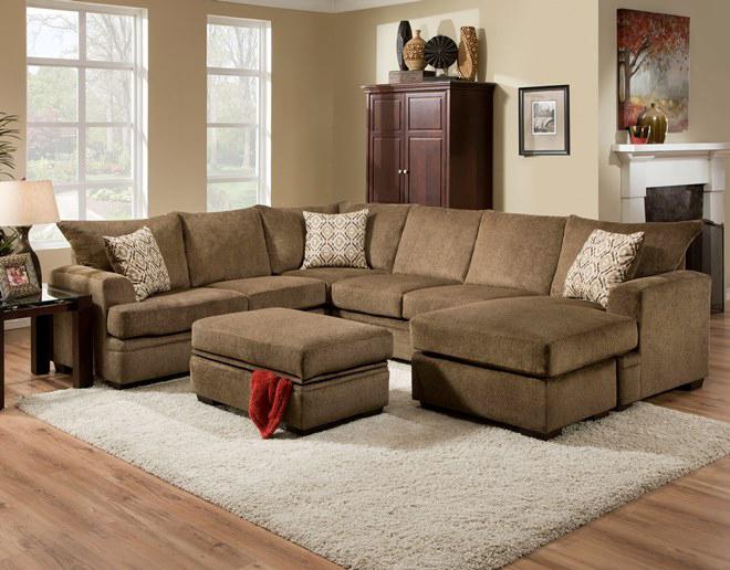 Peak Living 6800 Sectional Sofa With Right Side Chaise Darvin