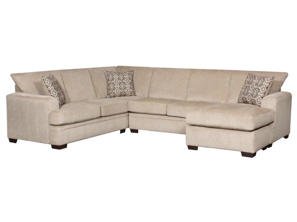6800 Sectional Sofa With Right Side Chaise By American Furniture At Miskelly