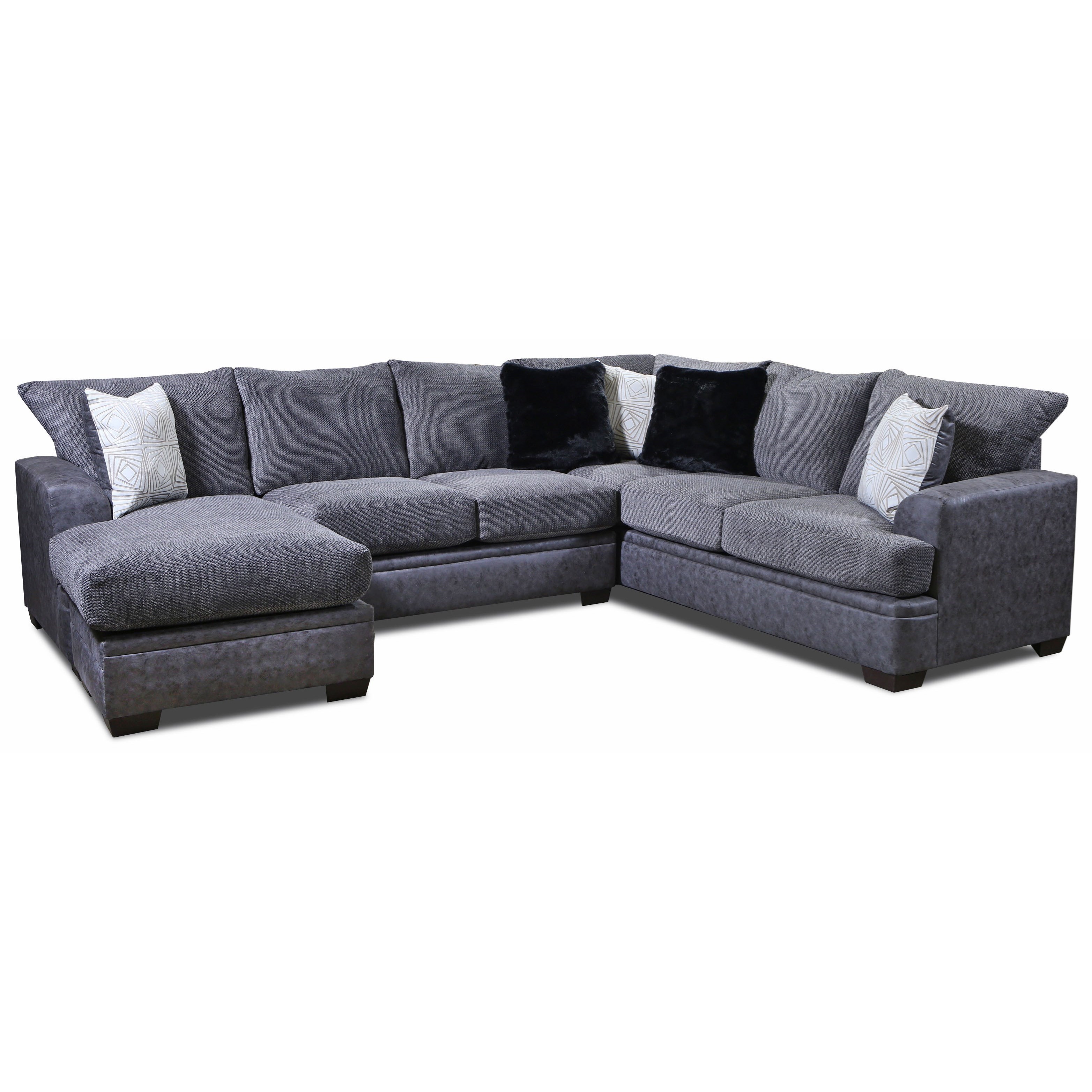 Vendor 610 6800 Sectional Sofa With Left Side Chaise Becker Furniture Sectional Sofas
