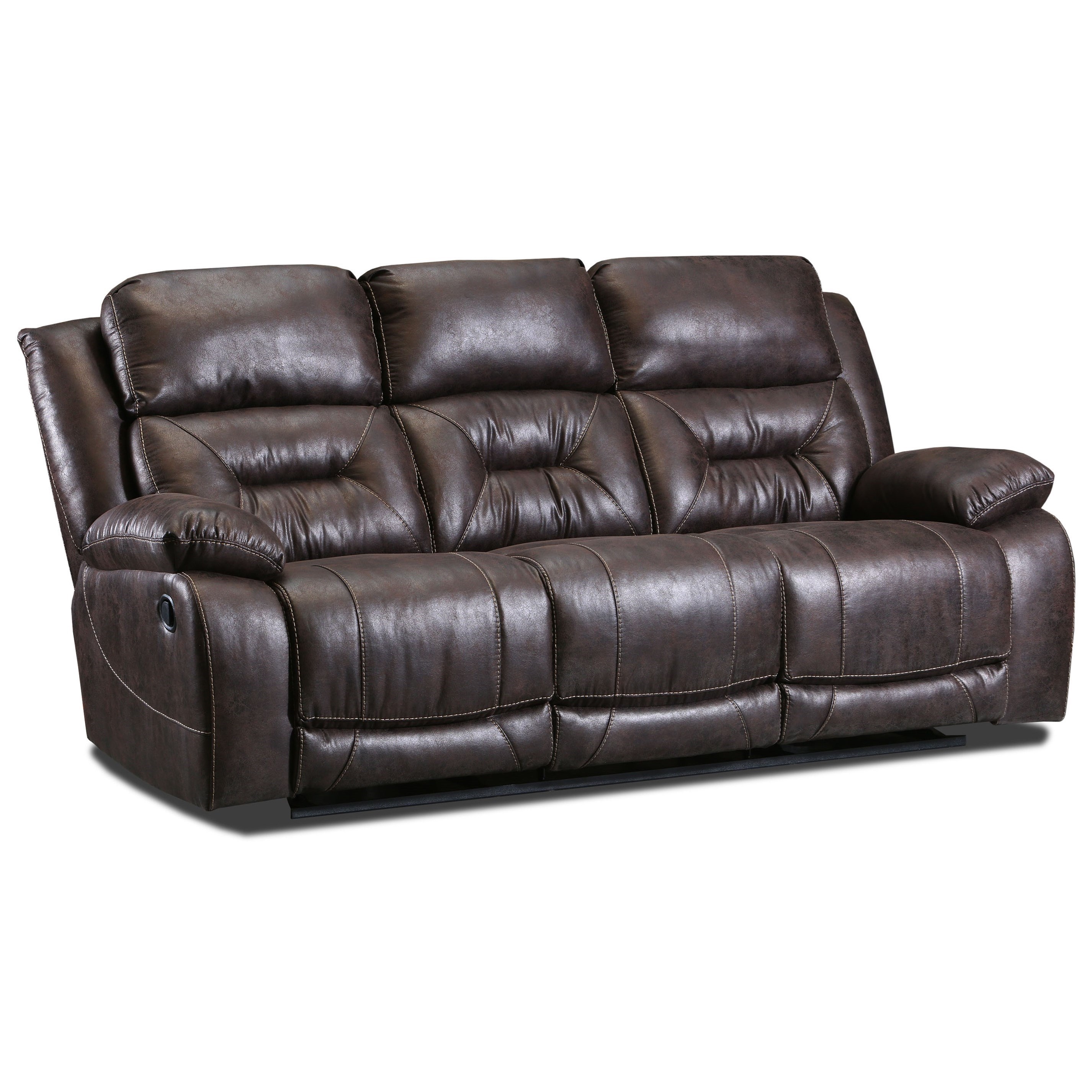 Peak Living Af200 Casual Power Reclining Sofa With Pillow Arms