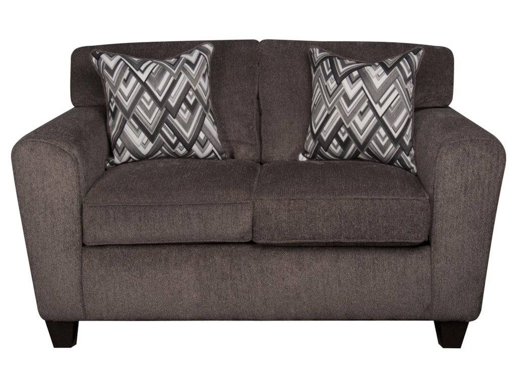 Wilson Contemporary Loveseat With Accent Pillows By American Furniture At Morris Home