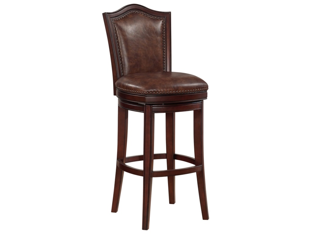American Heritage Billiards Jordan 130165 Upholstered Swivel Bar American Heritage Billiards Jordanbar Stool