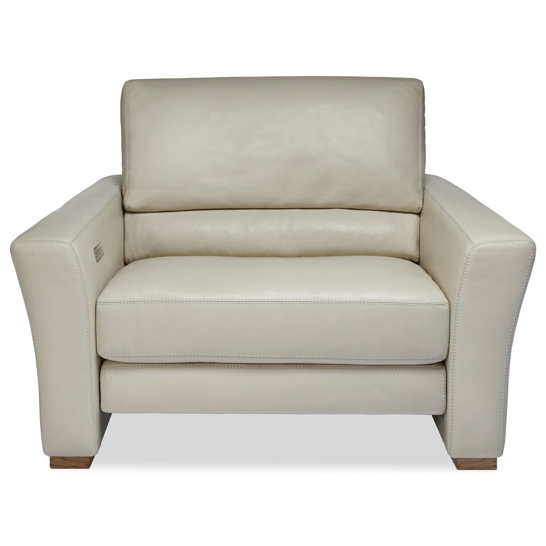 American Leather Bryant Modern Power Reclining Chair And A Half With Usb Port Sprintz Furniture High Leg Recliners