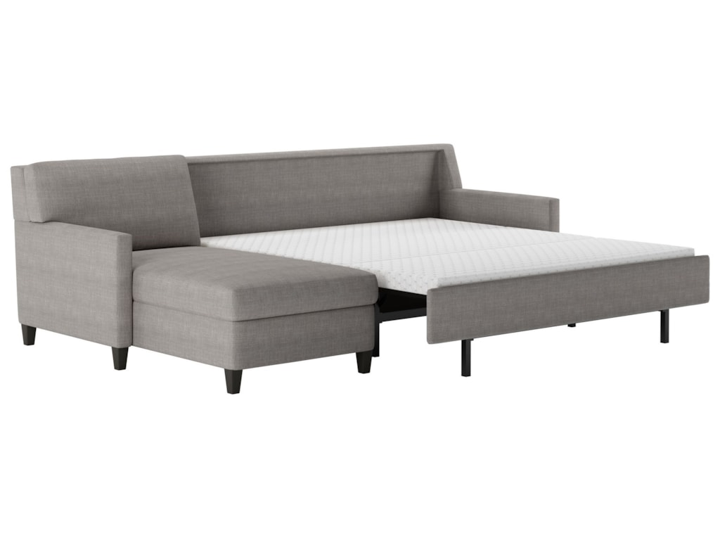 American Leather Conley2 Pc Sectional Sofa w/ Sleeper & RAS Chaise