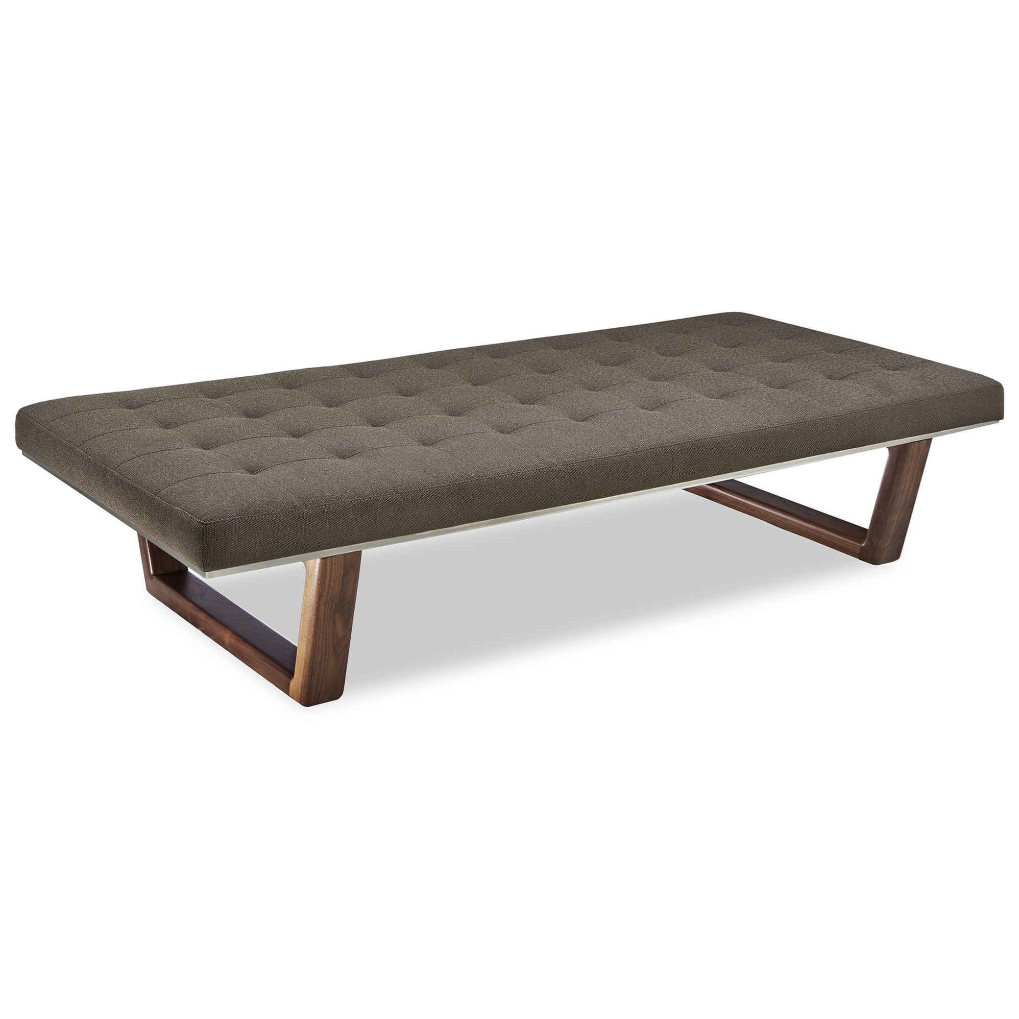 American Leather Edison Contemporary Tufted Upholstered Bench