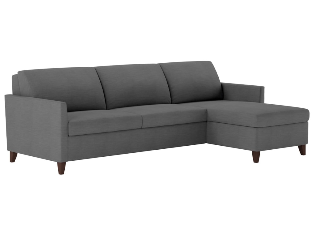 American Leather Harris Two Piece Sectional Sofa With Full Sleeper American Leather Harris2 Pc Sectional Sofa W Full Sleeper Chaise