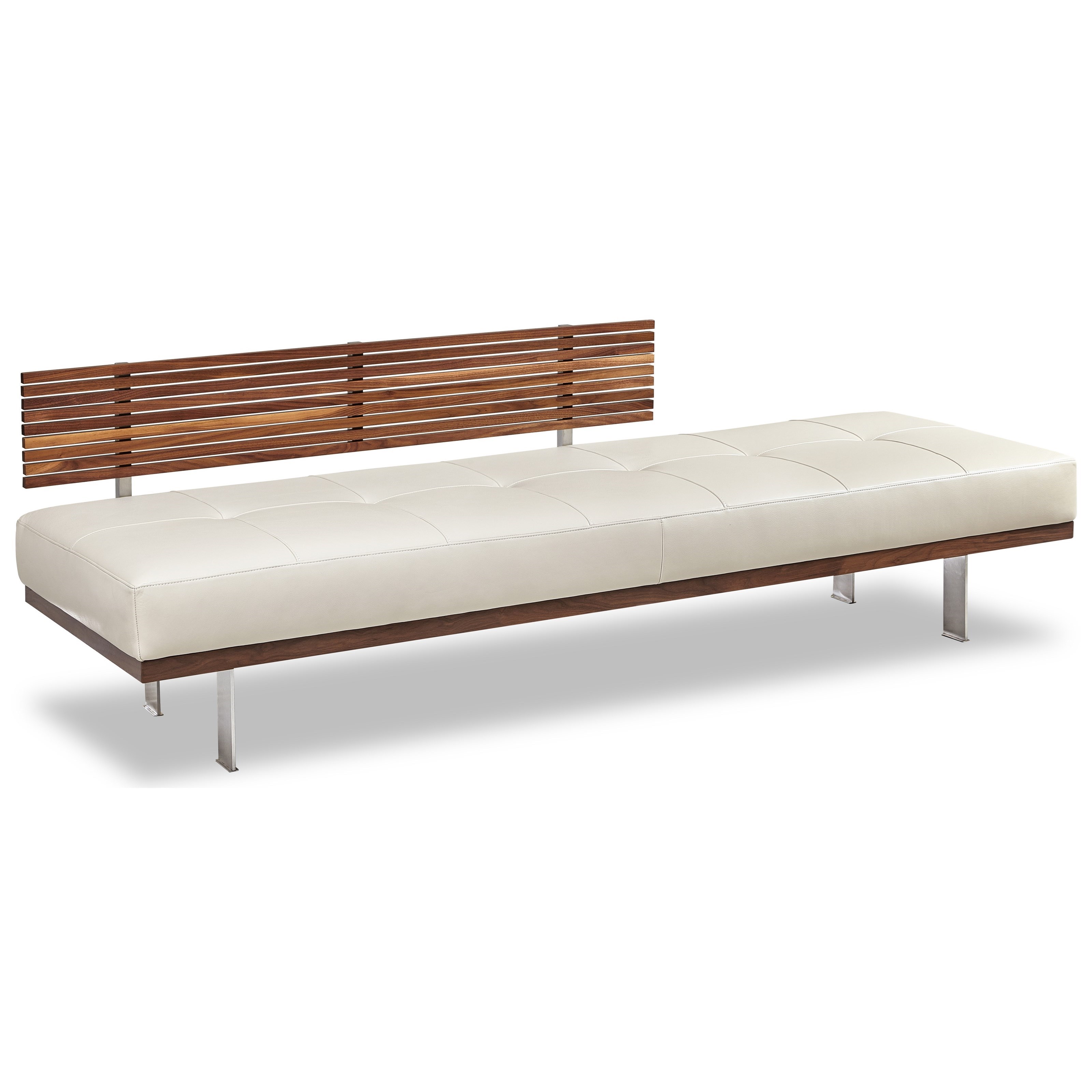 American Leather Knox Retro Day Bed With Wood Back Sprintz