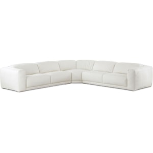 American Leather Malibu Contemporary 4 Seat Sectional Sofa With