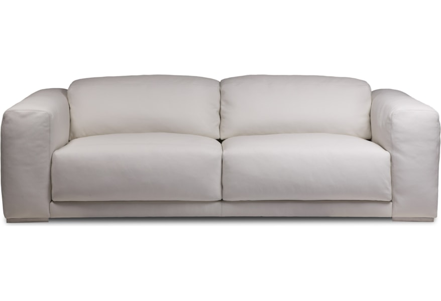 American Leather Malibu Contemporary 2 Seat Sofa With Wide Seats Leather Malibu Contemporary 2 Seat Sofa