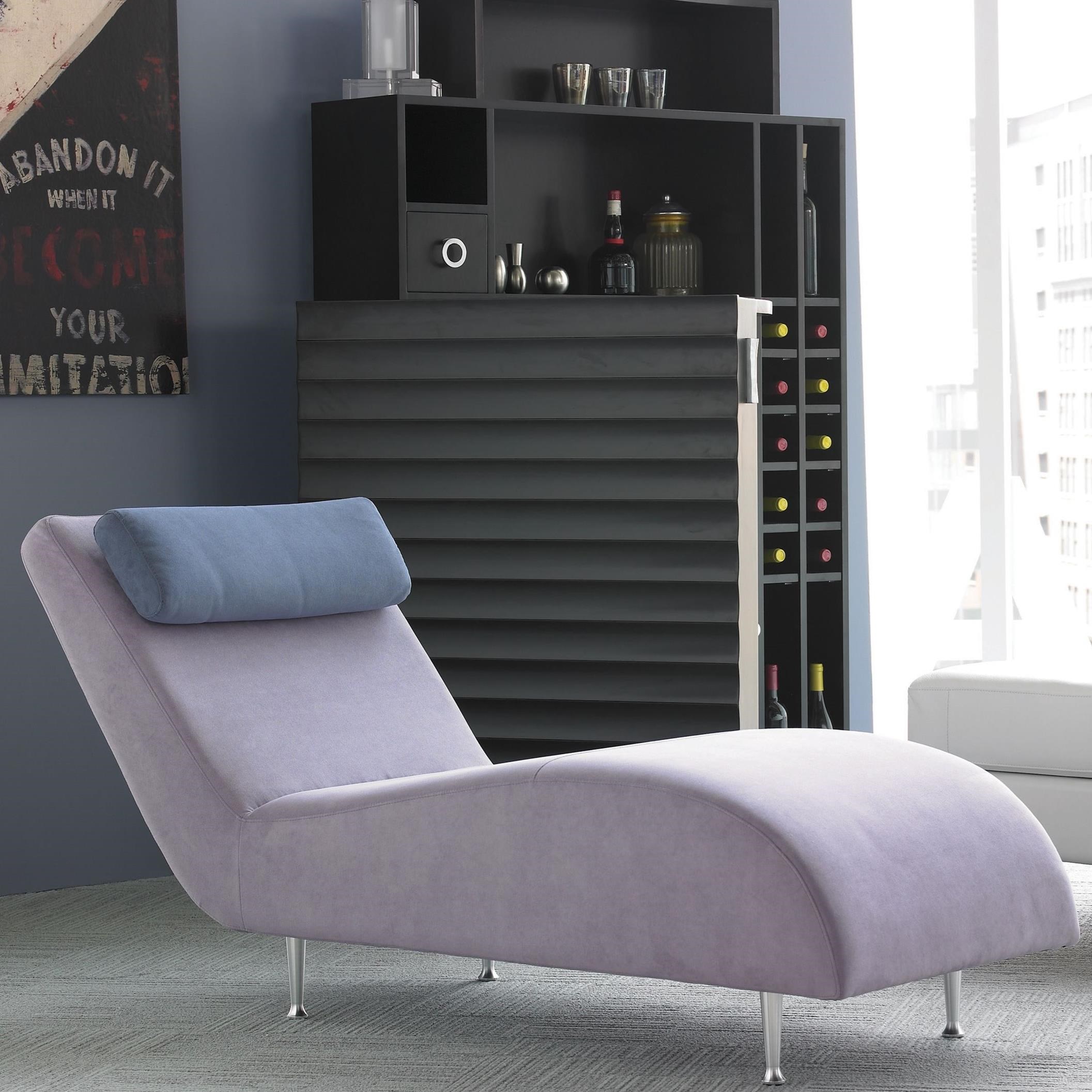 armless chaise lounge chair
