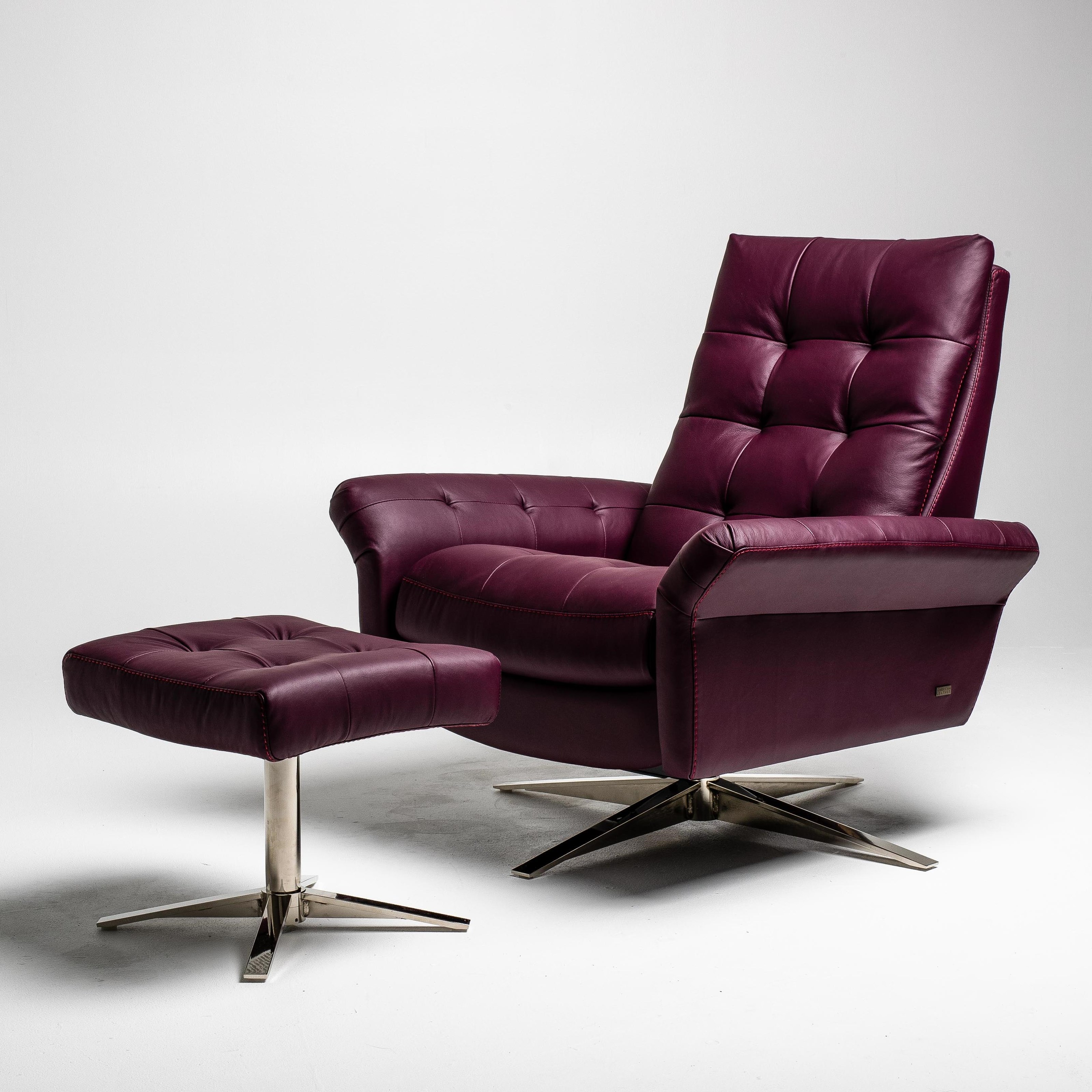 leather glider chair with ottoman