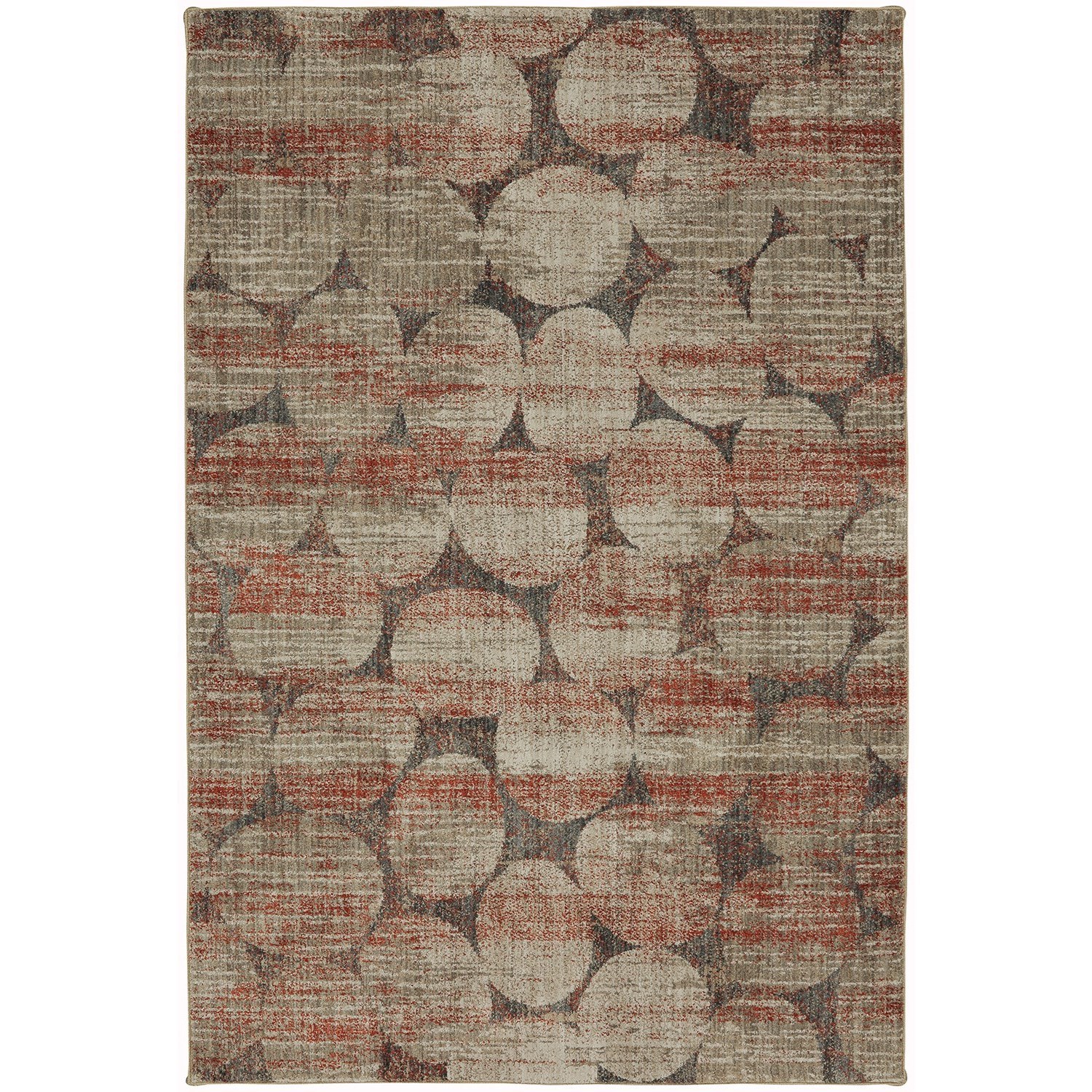5' 3"x7' 10" Elipsis Ginger Area Rug