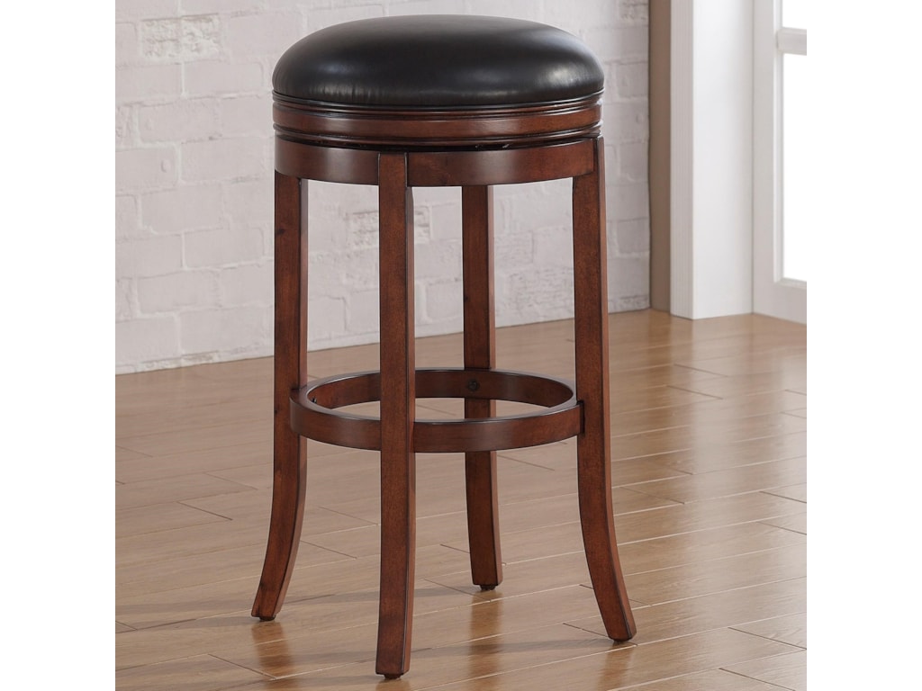 American Woodcrafters Barstools B2 200 34l Backless Wood Swivel American Woodcrafters Barstoolsbackless Wood Stool