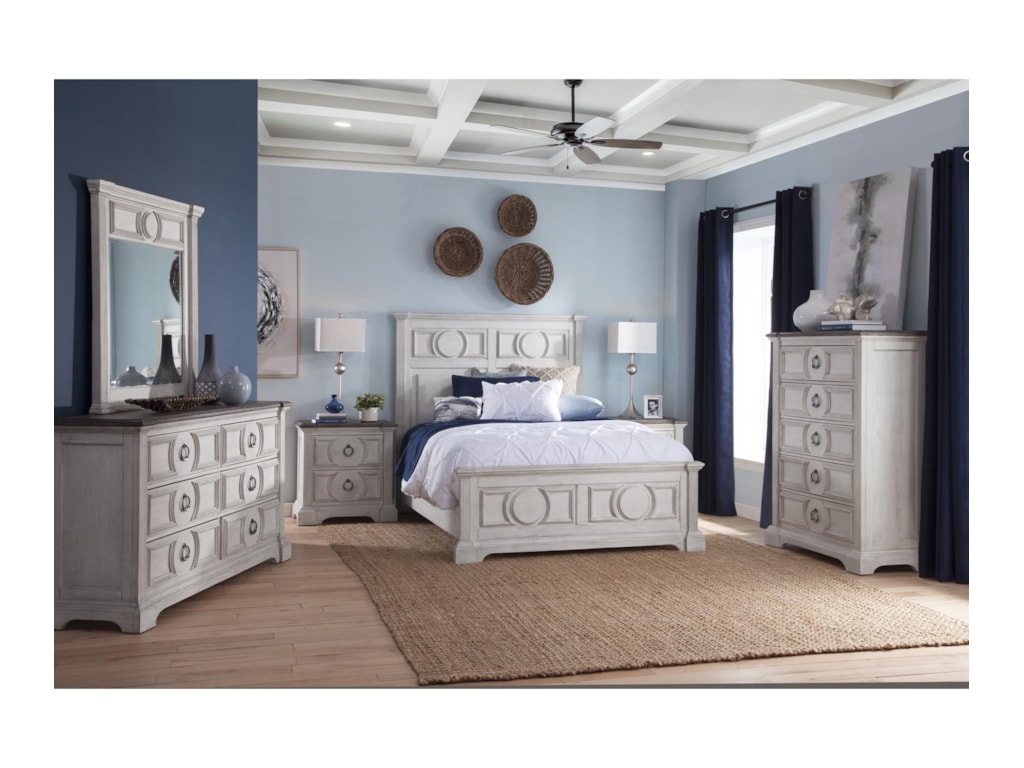 American Woodcrafters BrightenKing Panel Bed