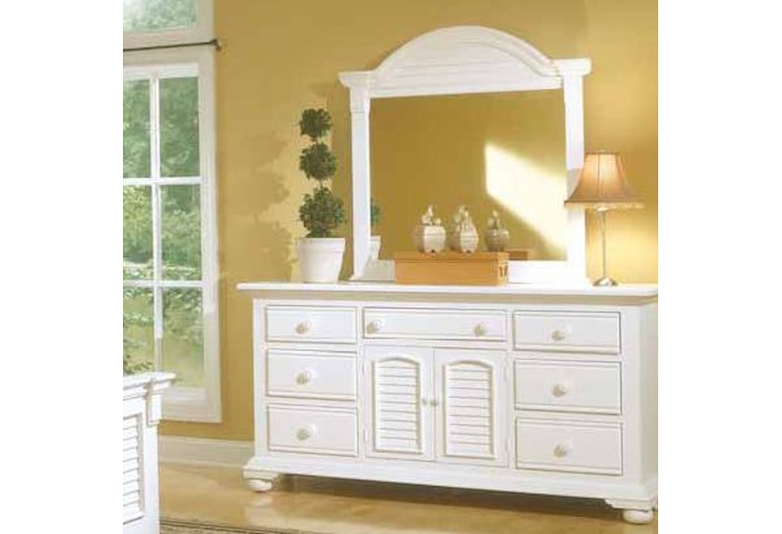 American Woodcrafters Cottage Traditions Triple Dresser And