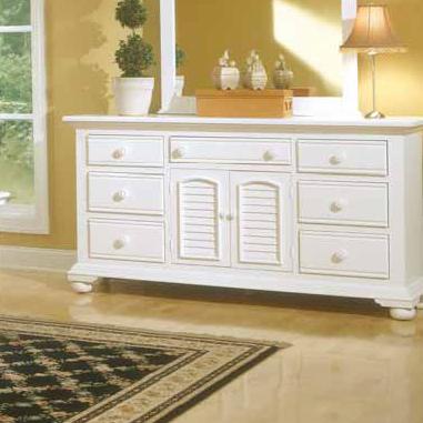 American Woodcrafters Cottage Traditions Triple Dresser Howell