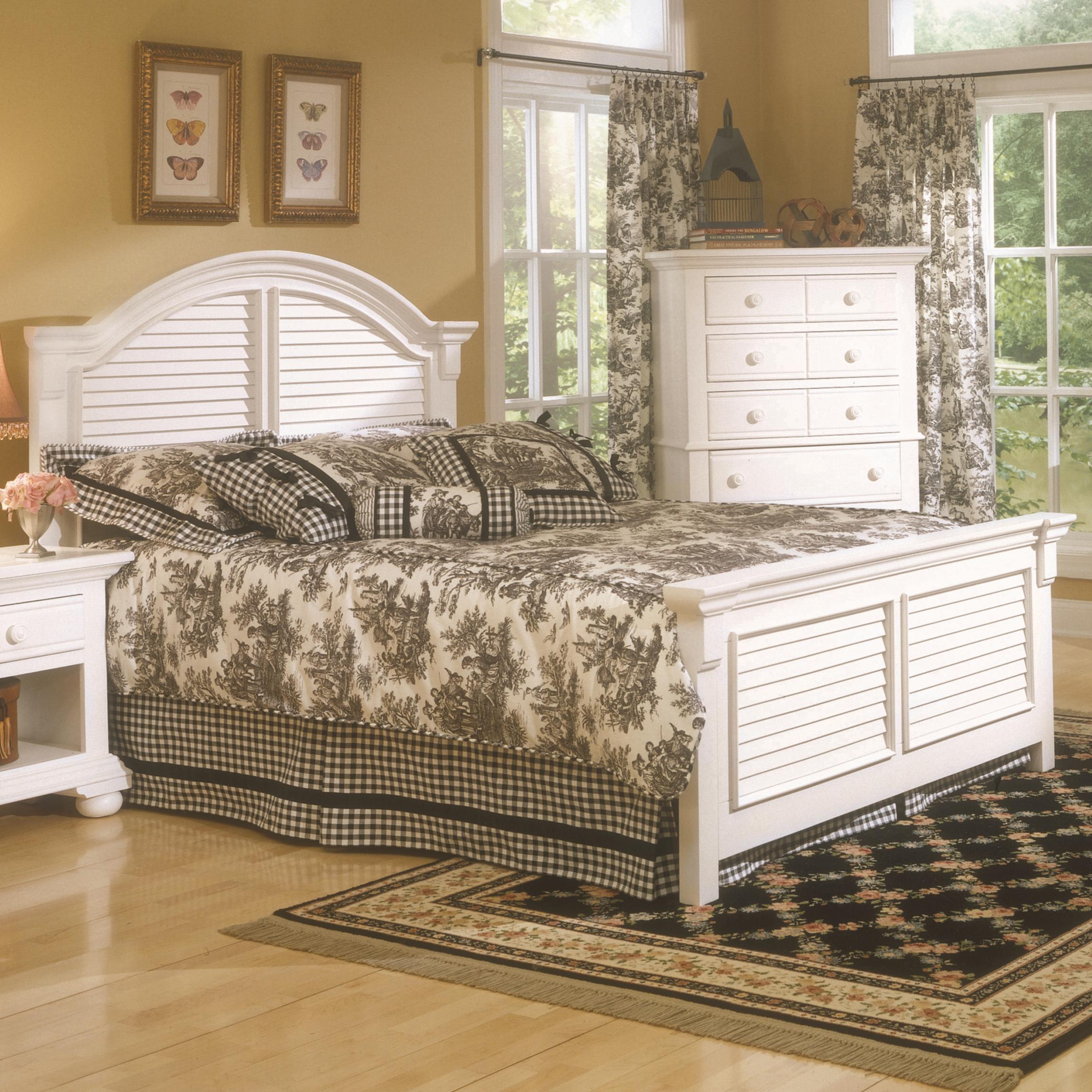 American Woodcrafters Cottage Traditions King Panel Bed Value
