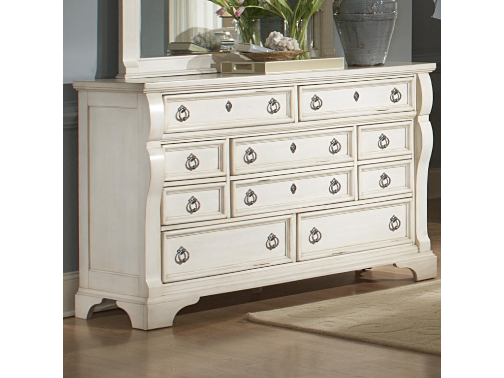 American Woodcrafters HeirloomTriple Dresser