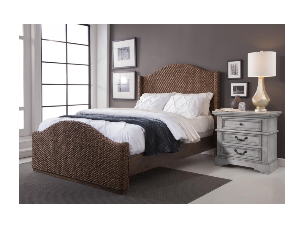 American Woodcrafters SeasideQueen Woven Bed
