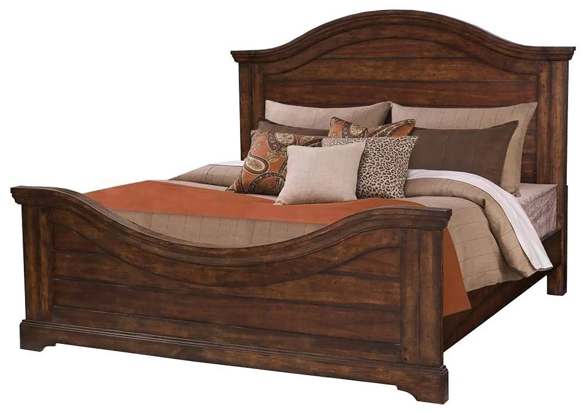 tobacco bedroom furniture American Woodcrafters Stonebrook Tobacco King Panel Bed