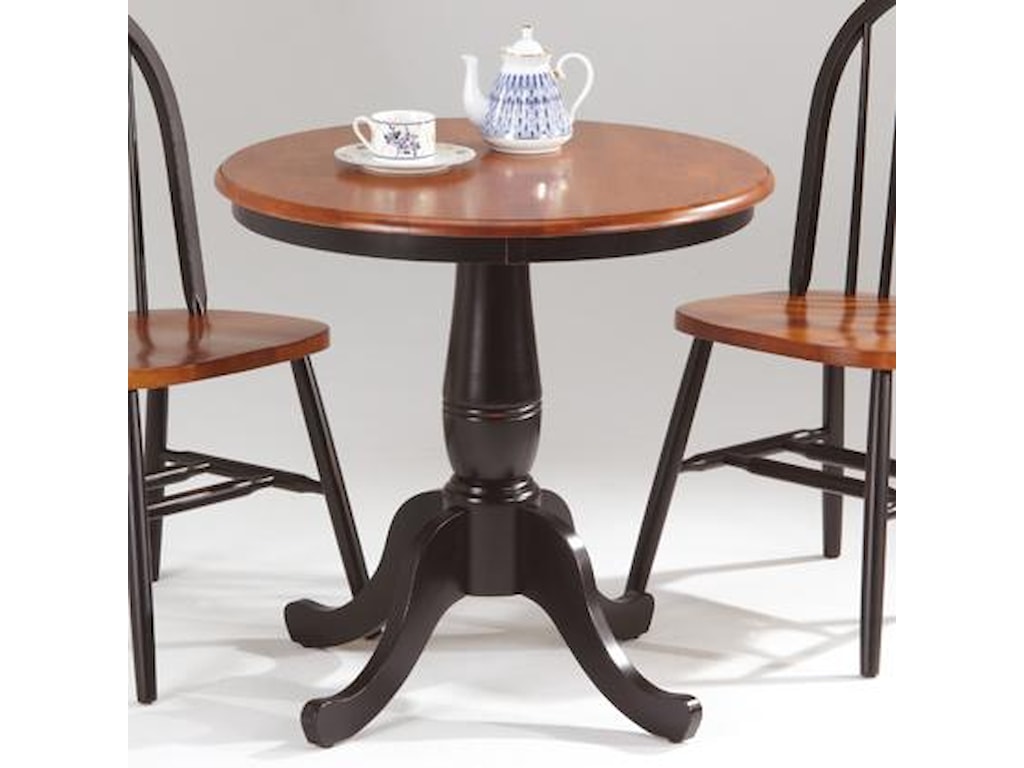 Farmhouse And Traditional Windsor Round Pedestal Table By Amesbury Chair At Dinette Depot