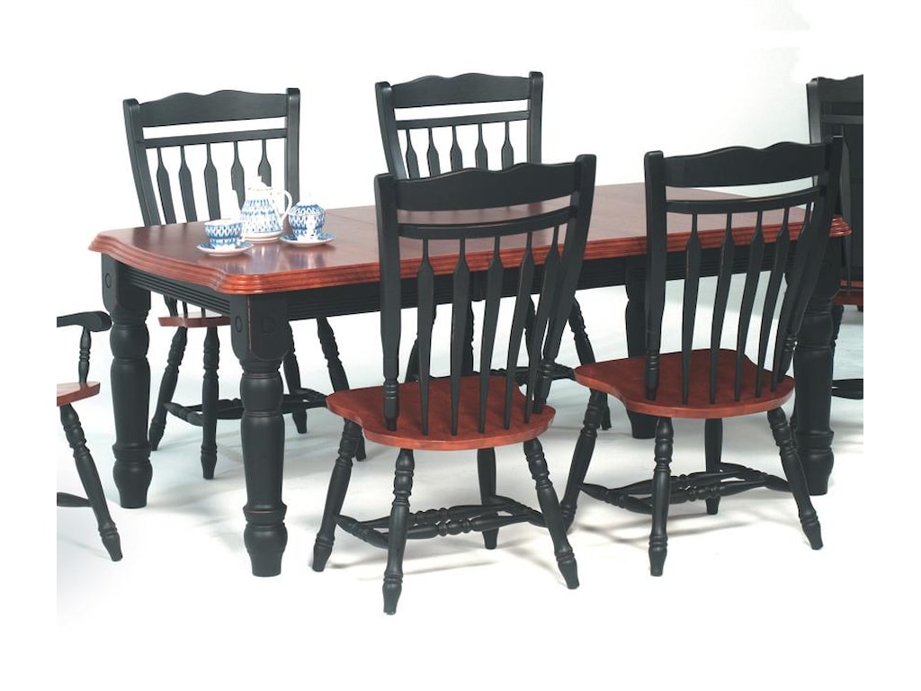 Amesbury Chair Farmhouse and Traditional WindsorExtension Table
