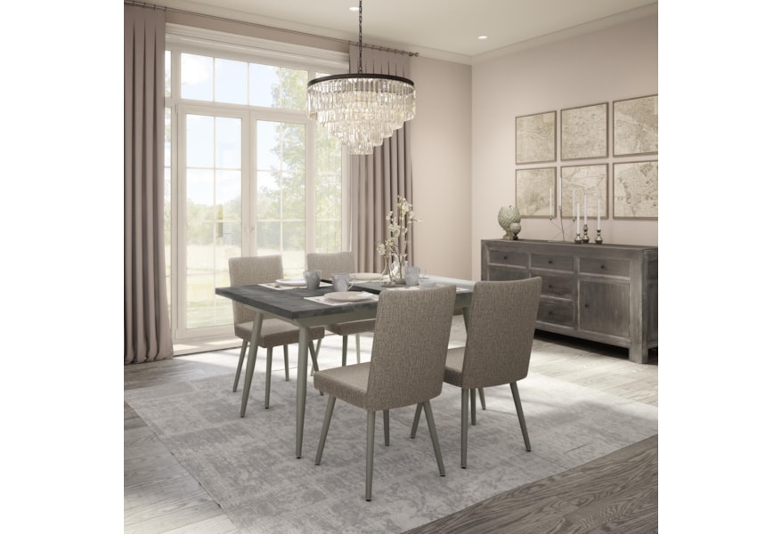 Amisco Boudoir 5 Piece Belleville Extendable Table Set Amisco Boudoir 5 Piece Belleville Extendable Table Set