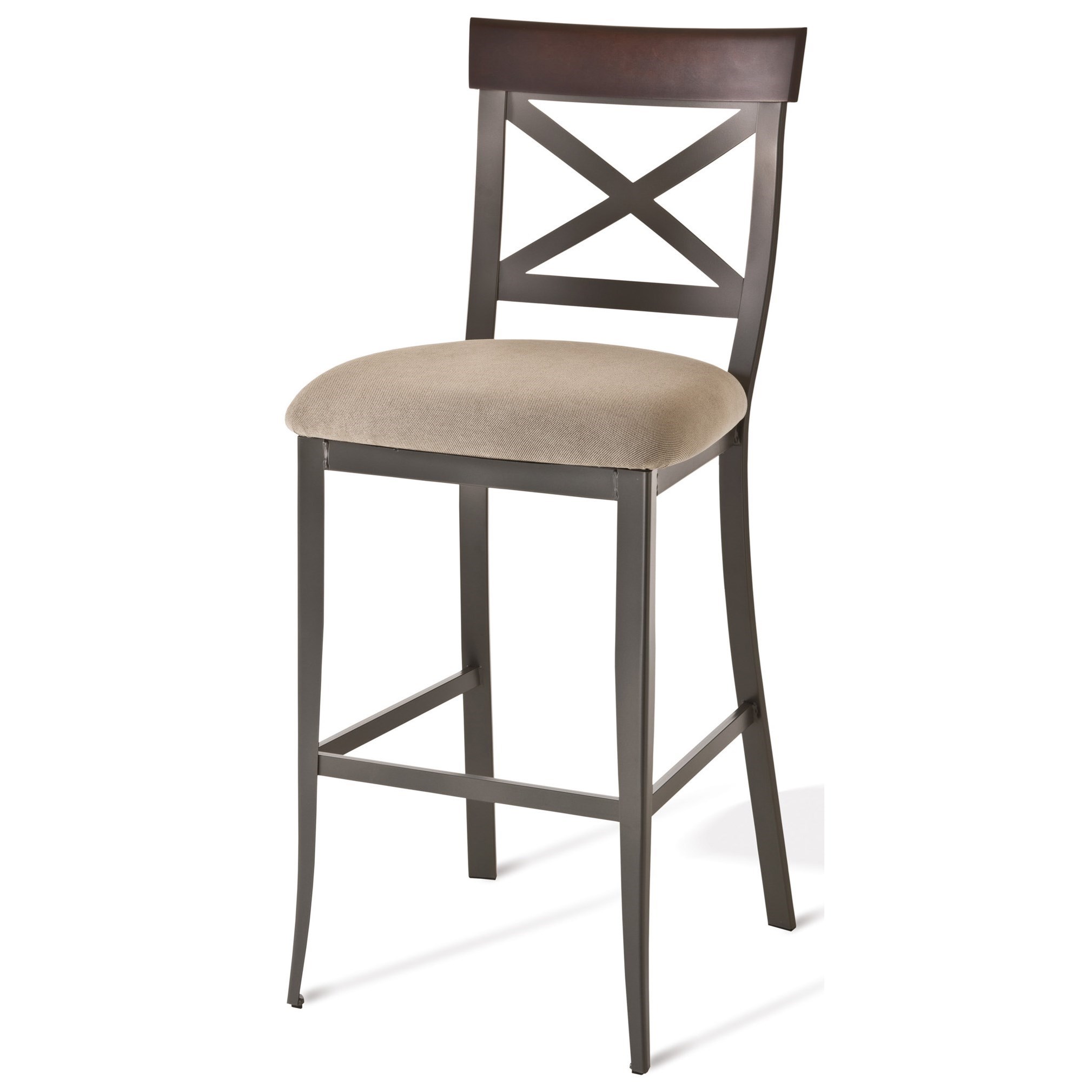 Amisco Countryside Customizable 30 Kyle Bar Stool With Upholstered Seat Dinette Depot Bar Stools