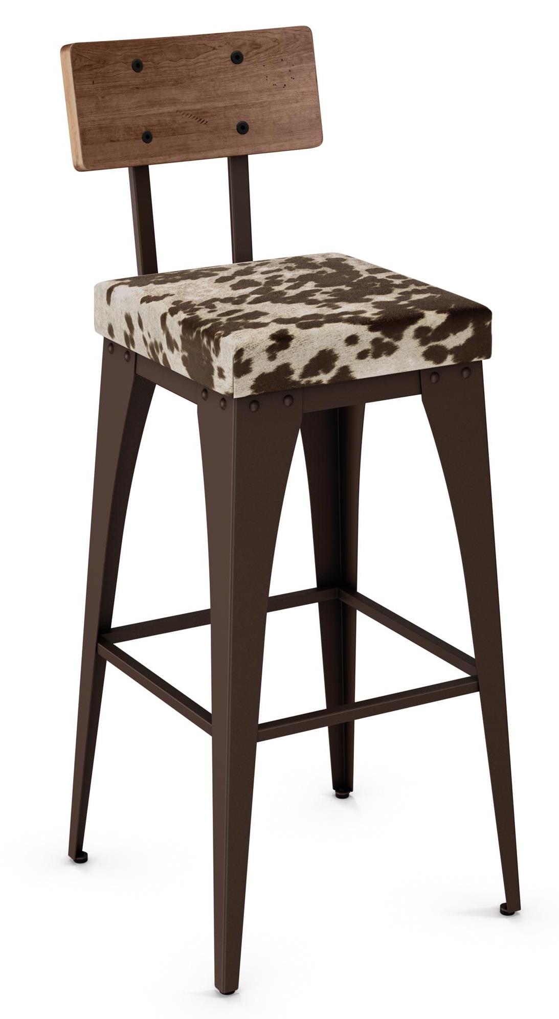 Amisco Industrial 40264 30 30 Upright Bar Stool With Cushioned Seat Dunk Bright Furniture Bar Stools