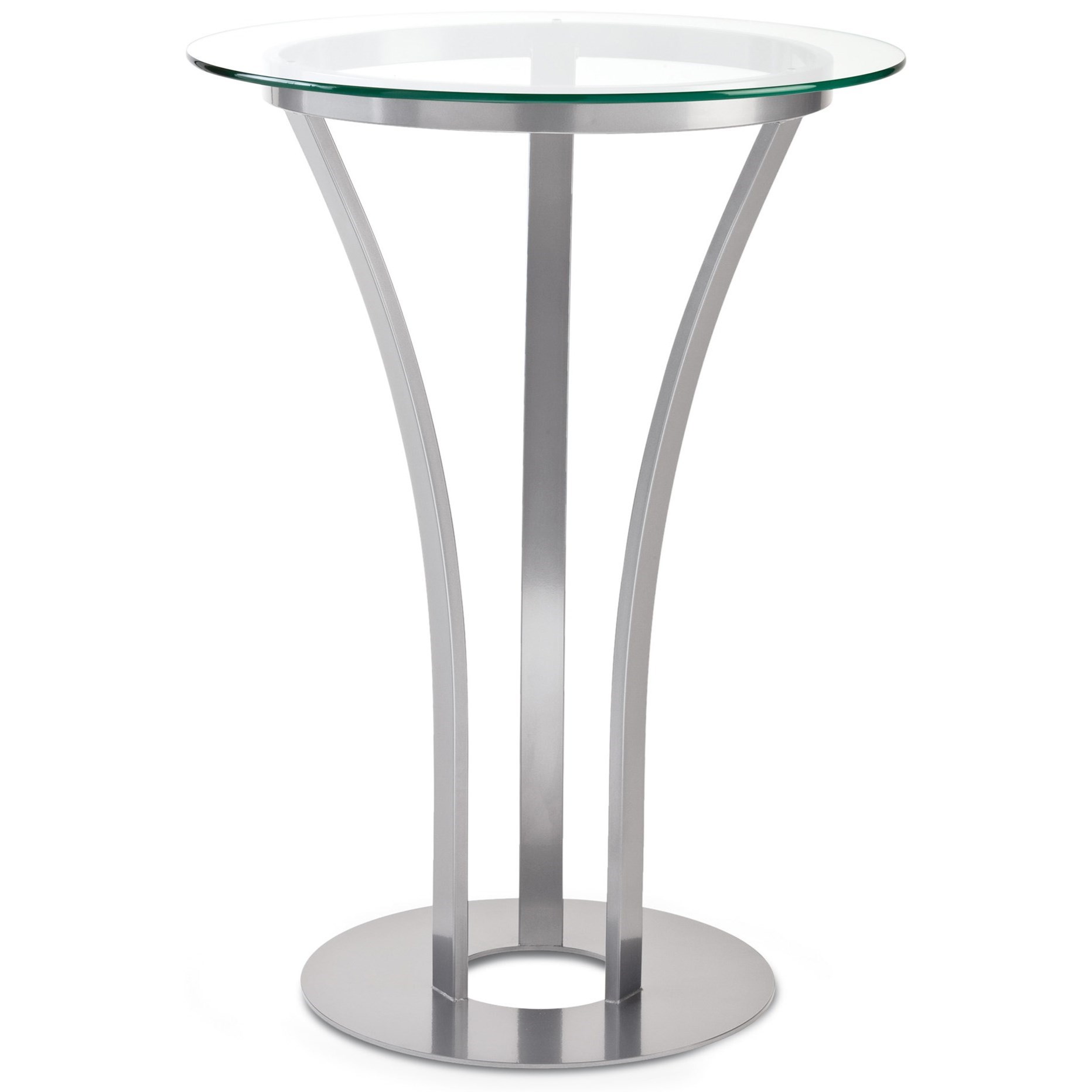Amisco New York Customizable Dalia Bar Height Table With Round