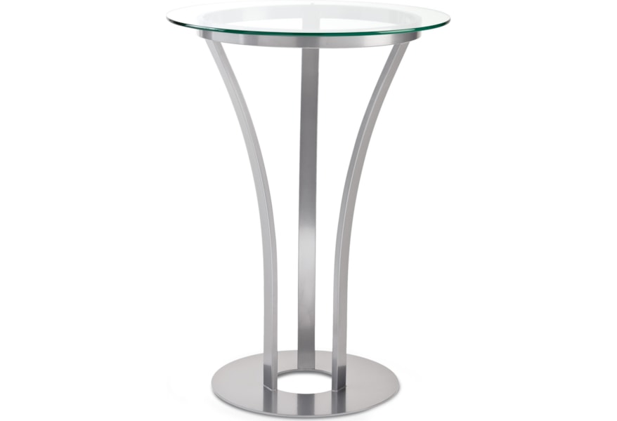 Amisco New York Customizable Dalia Bar Height Table With Round