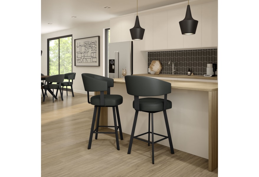 Amisco Nordic 41560 26 25 El Customizable 26 Grissom Swivel Counter Stool Upper Room Home Furnishings Bar Stools