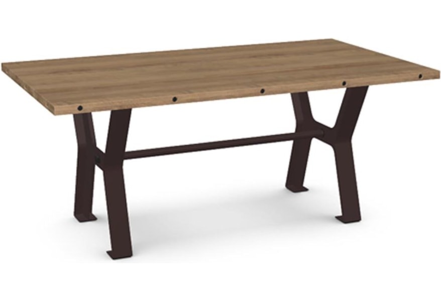 Amisco Customizable Dining Parade Dining Table With Two Leaves Belfort Furniture Dining Tables