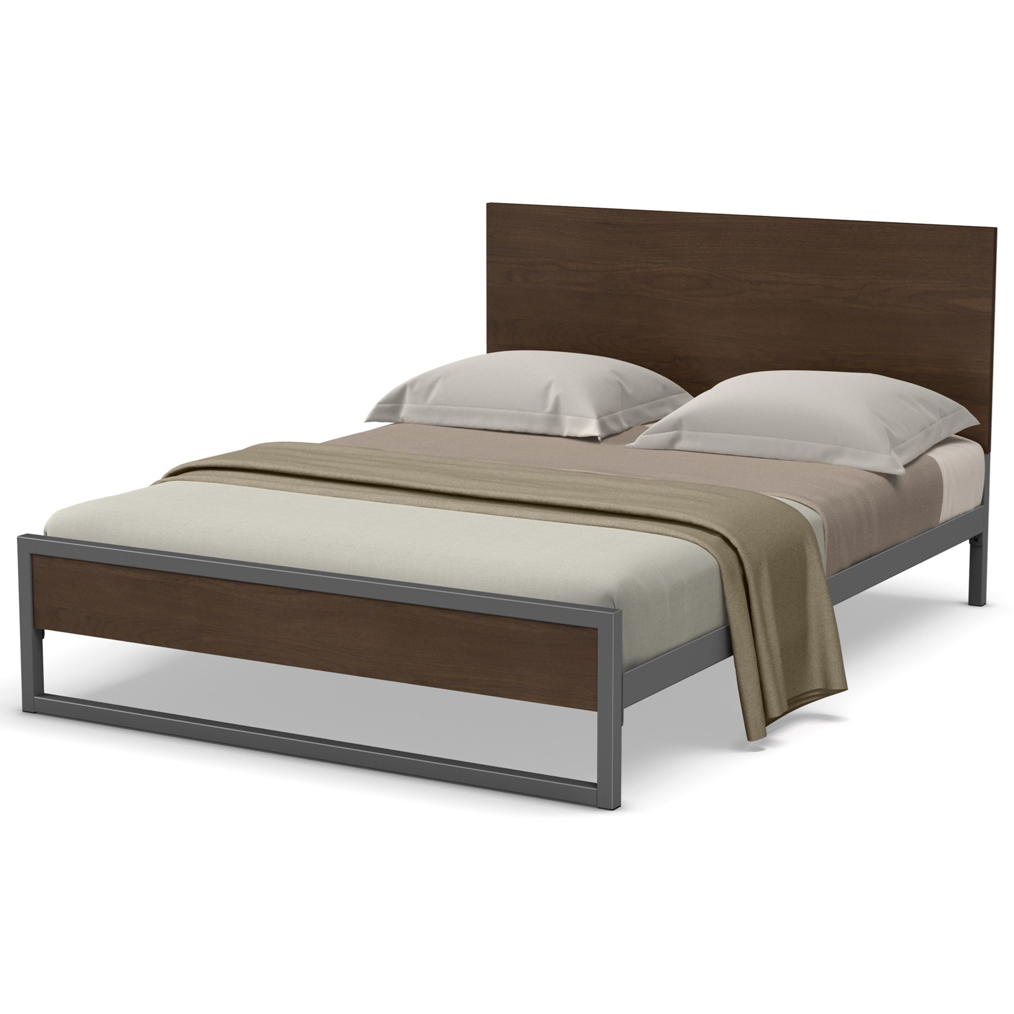 Amisco Urban Customizable Queen Lidgie Regular Footboard Bed With