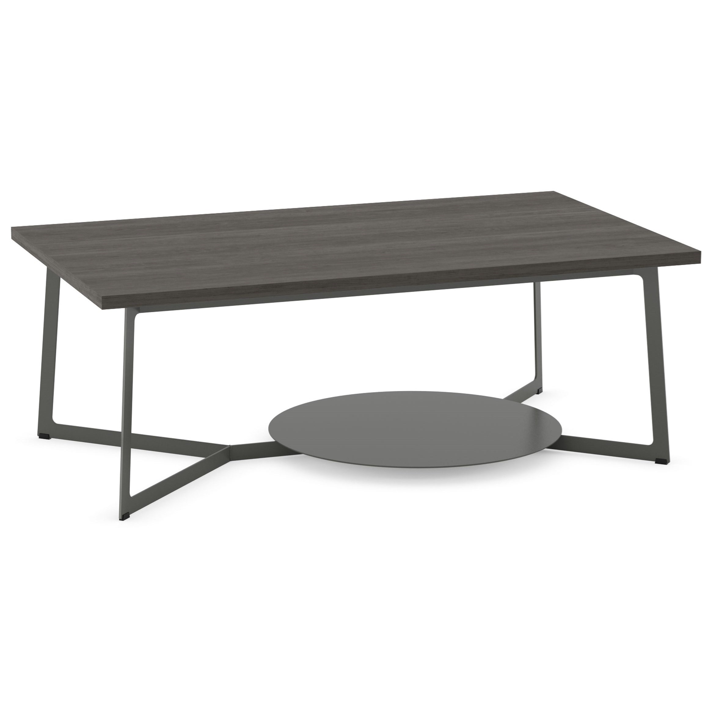 Amisco Urban Customizable Malloy Coffee Table With Metal Frame And Circular Shelf Rooms And Rest Cocktail Coffee Tables