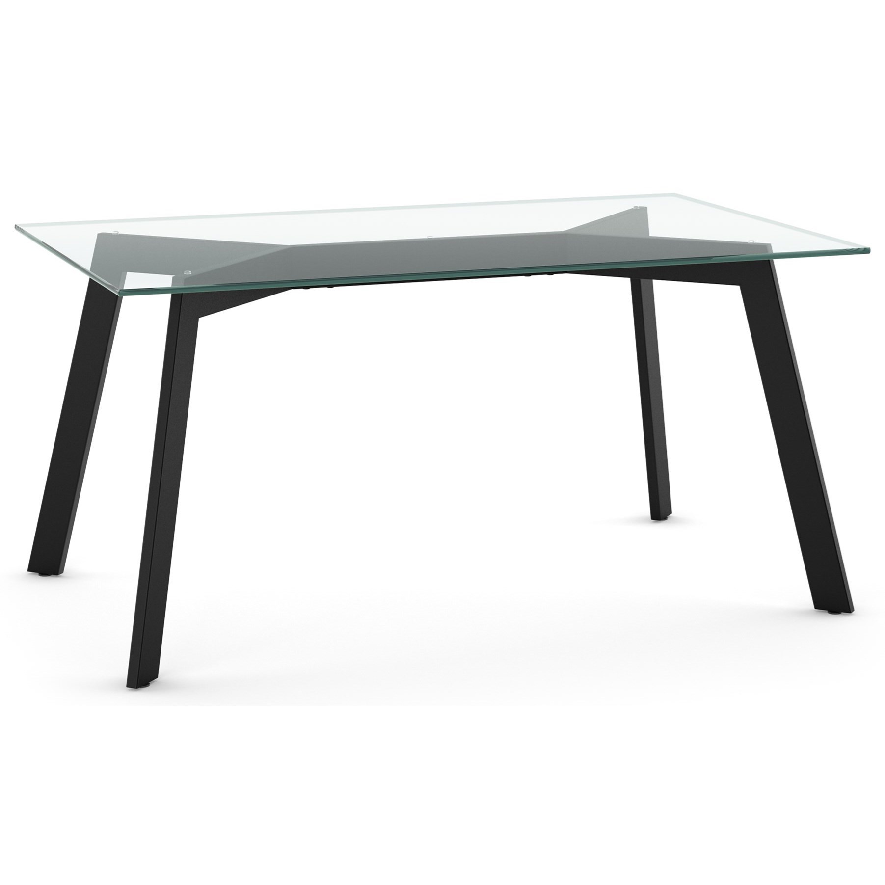 Amisco Urban Customizable Lidya Table With Glass Top Belfort Furniture Kitchen Tables