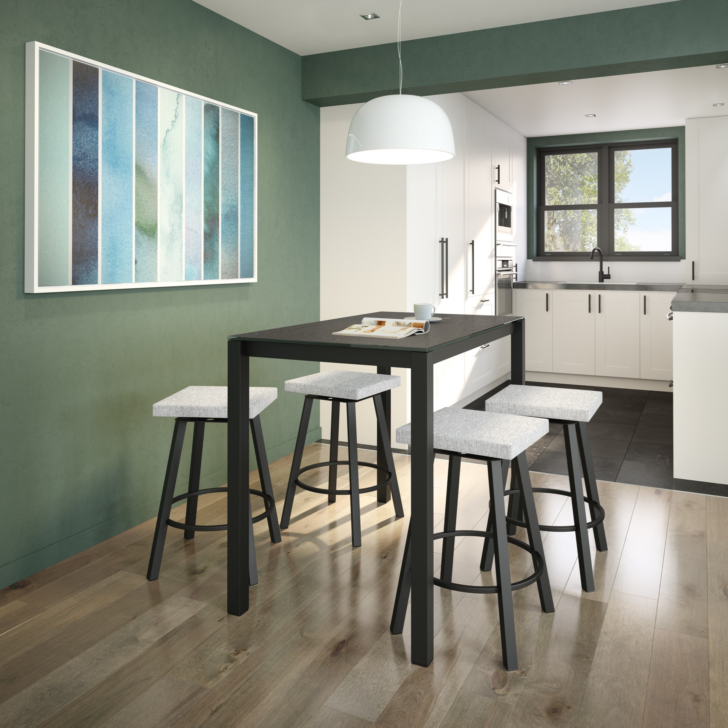 Amisco Urban Customizable 5 Piece Harrison Counter Table Set Superstore Pub Table And Stool Sets