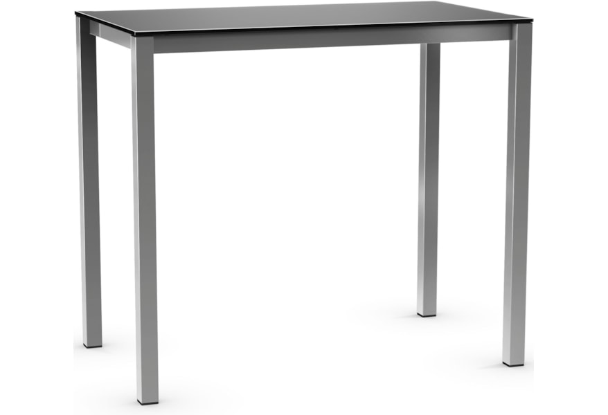 Amisco Urban Customizable Bar Height Harrison Pub Table With Glass