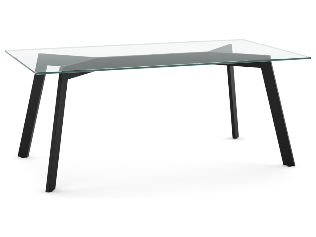 Amisco Urban Customizable Lidya Table With Glass Top Superstore Dining Tables