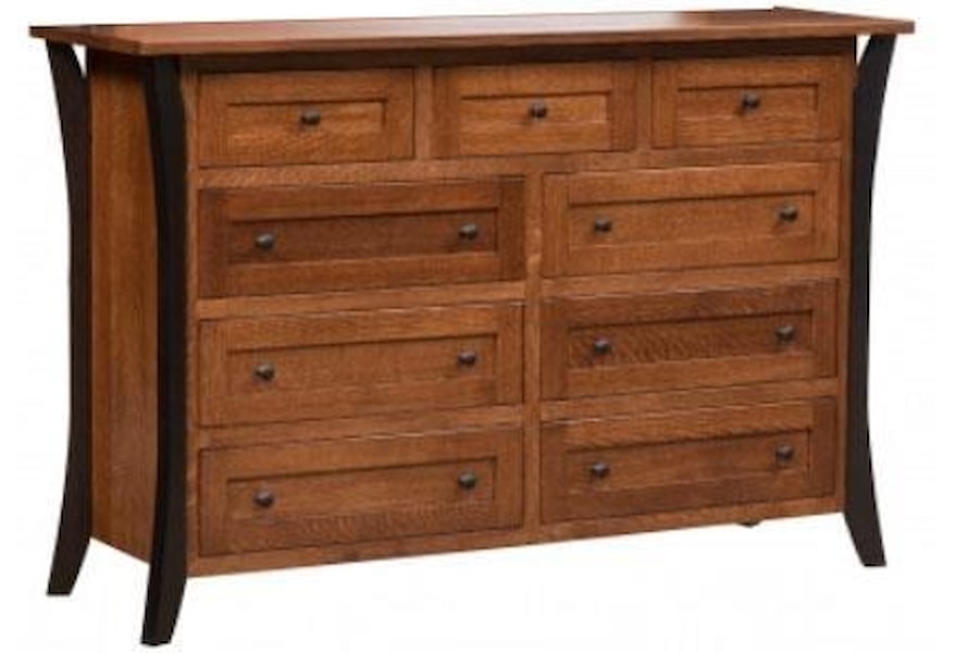 Amish Furniture Allegheny Amish Dresser Ruby Gordon Home Dresser