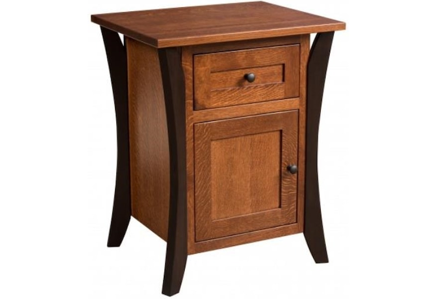 Amish Furniture Allegheny Amish Nightstand Ruby Gordon Home Night Stand