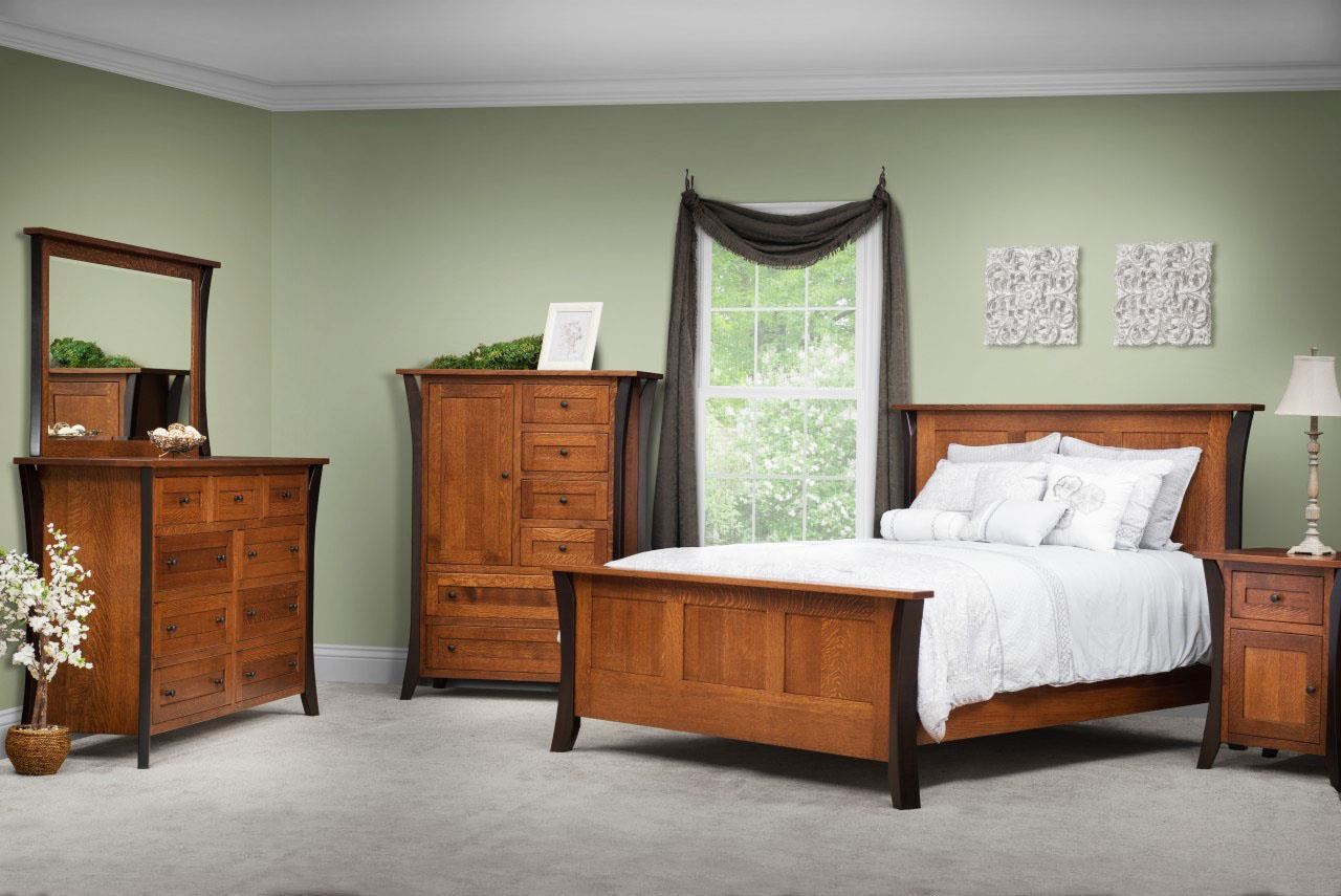 Amish Furniture Allegheny Amish Queen Bedroom Group Ruby Gordon Home Bedroom Group