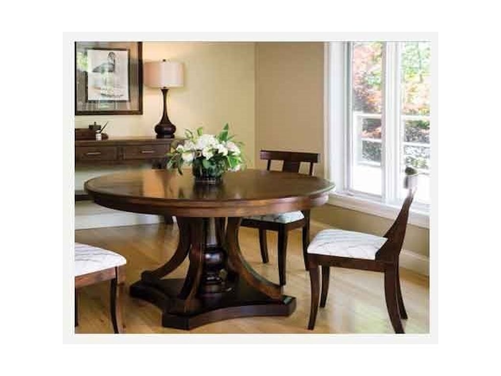 Amish Impressions by Fusion Designs ArabellaCustomizable Side Chair - Wood Seat