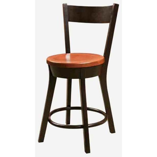 Stationary Bar Stools, Amish Impressions By Fusion Designs Cape Cod Stationary Bar Chair Wilson S Furniture Bar Stools