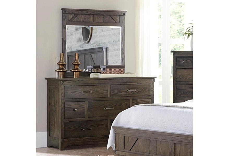 Amish Impressions By Fusion Designs Cedar Lakes 7 Drawer Dresser