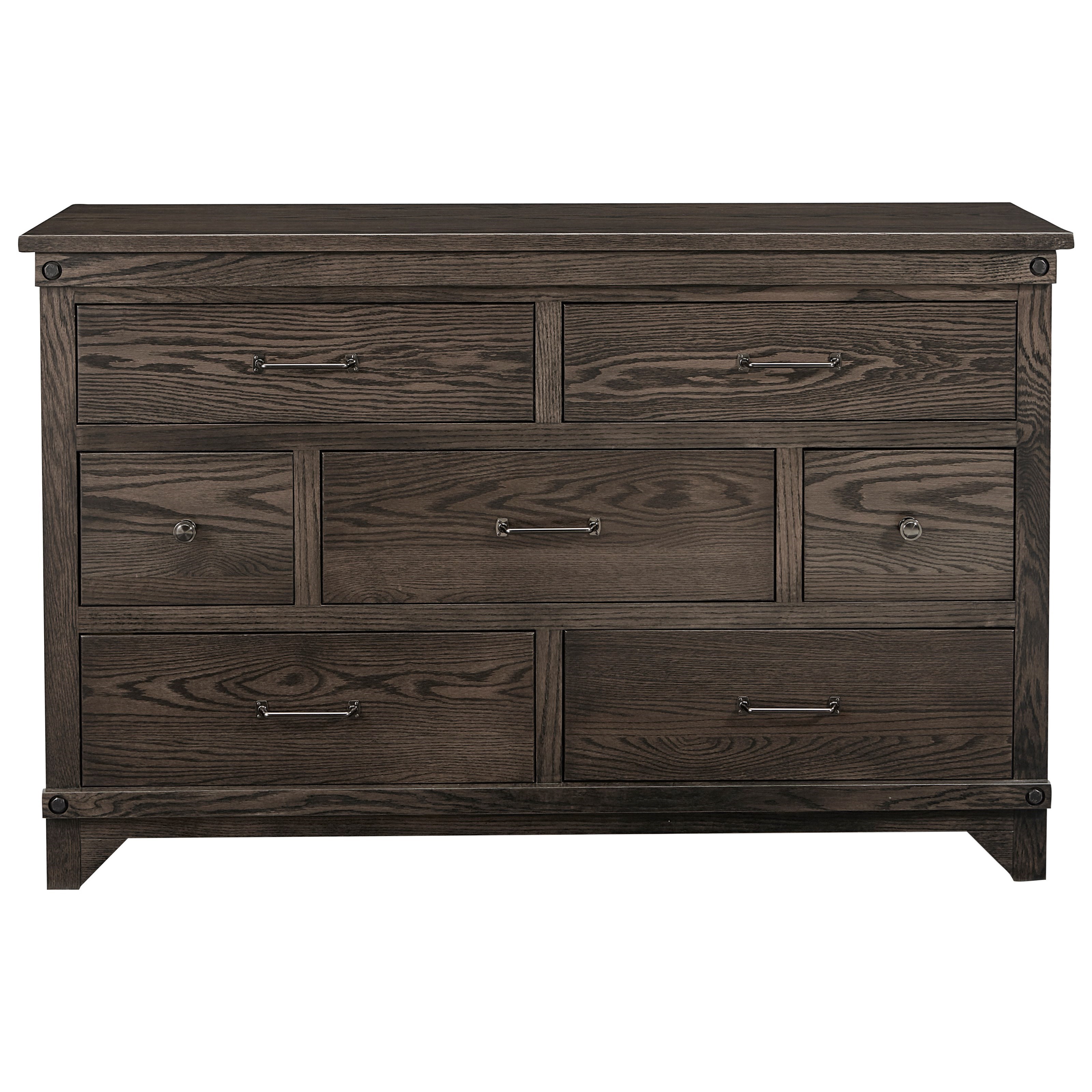 Amish Impressions By Fusion Designs Cedar Lakes 7 Drawer Rustic