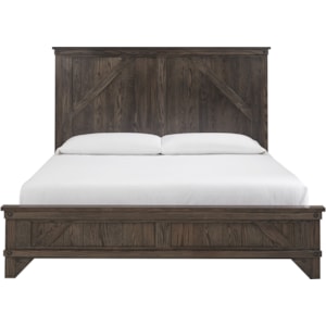 Cedar Lakes Queen Panel Farmhouse Bed Williams Kay Platform Beds Low Profile Beds